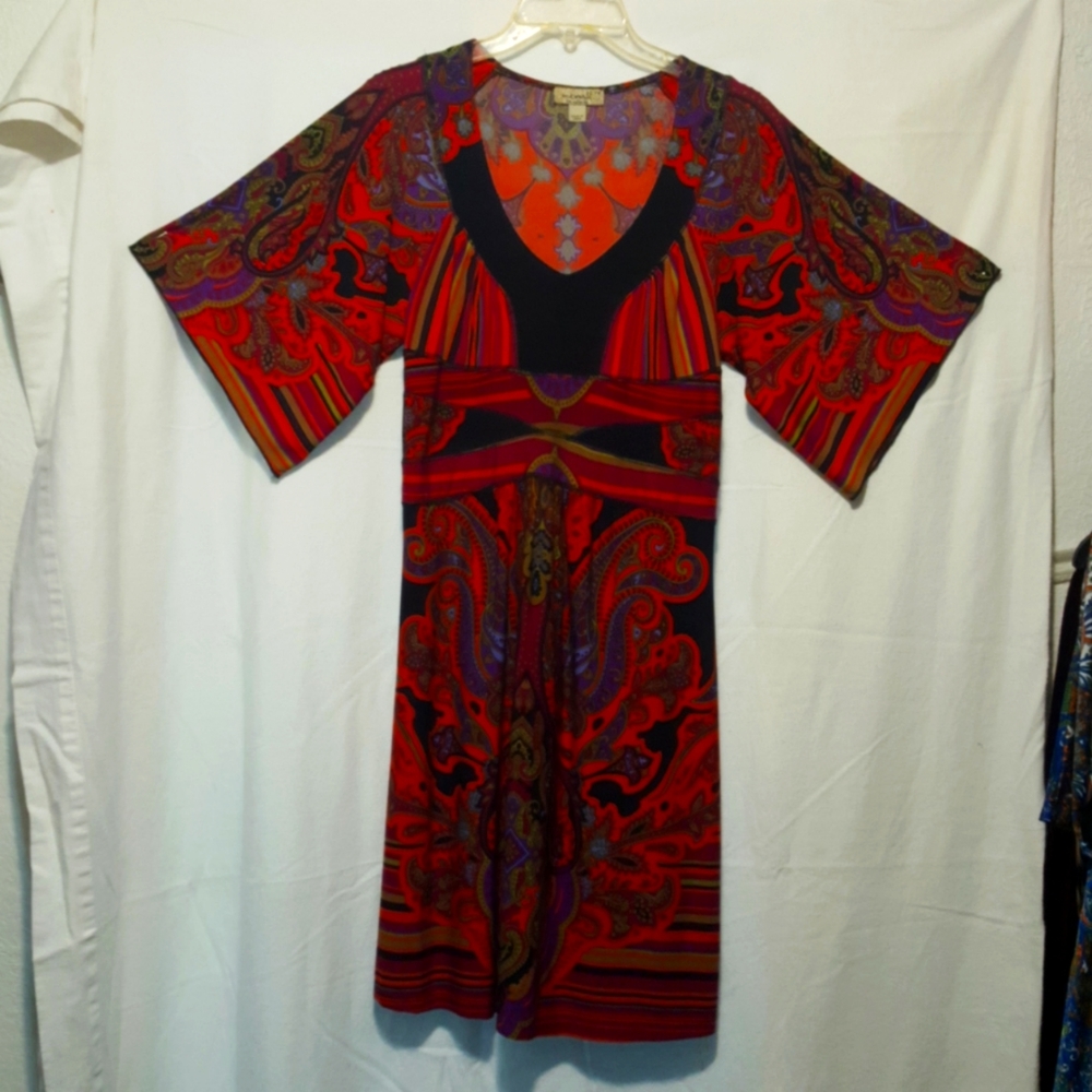 Boho knit dress